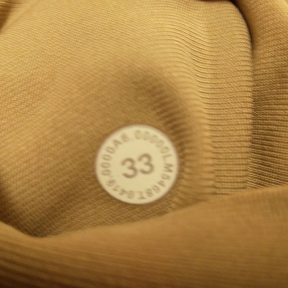 Lululemon ABC pants mens 33 33x35 khaki tan performance stretch flat front - Picture 5 of 9